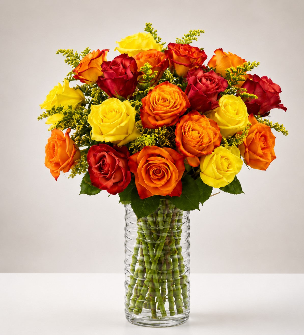 18 Premium Autumn Roses – CHRISTELL'S FLOWERS, Killeen TX