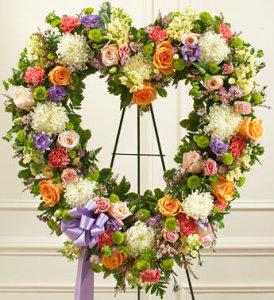 Always Remembered Pastel Heart – CHRISTELL'S FLOWERS, Killeen TX
