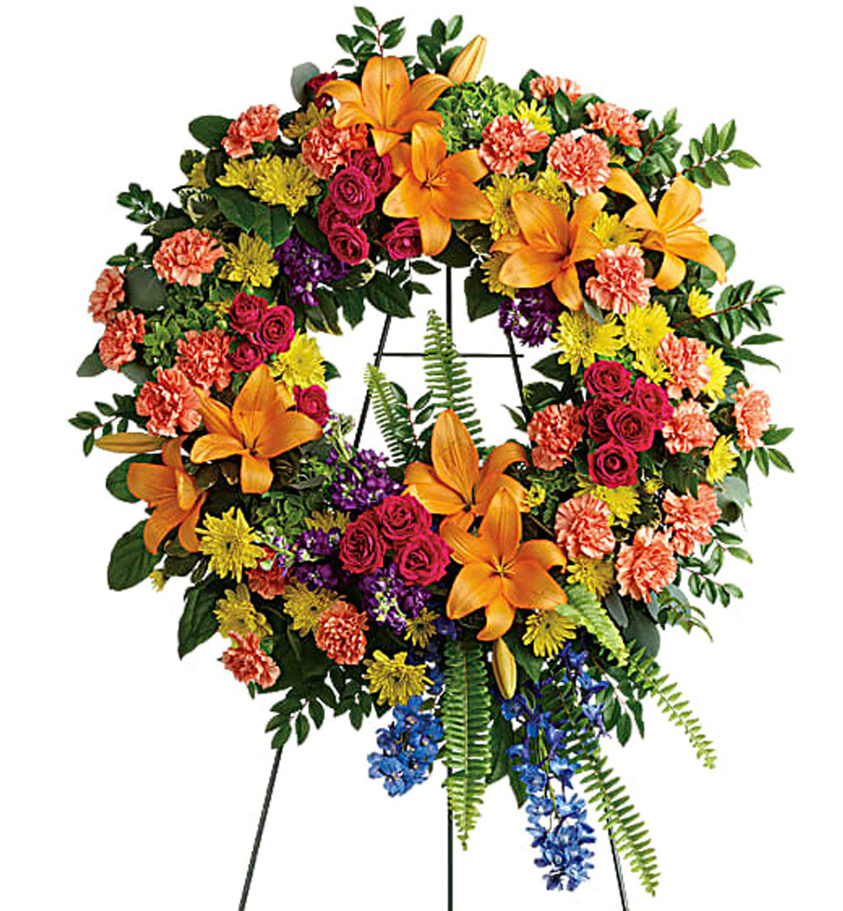 Bright Mixed Circular Wreath