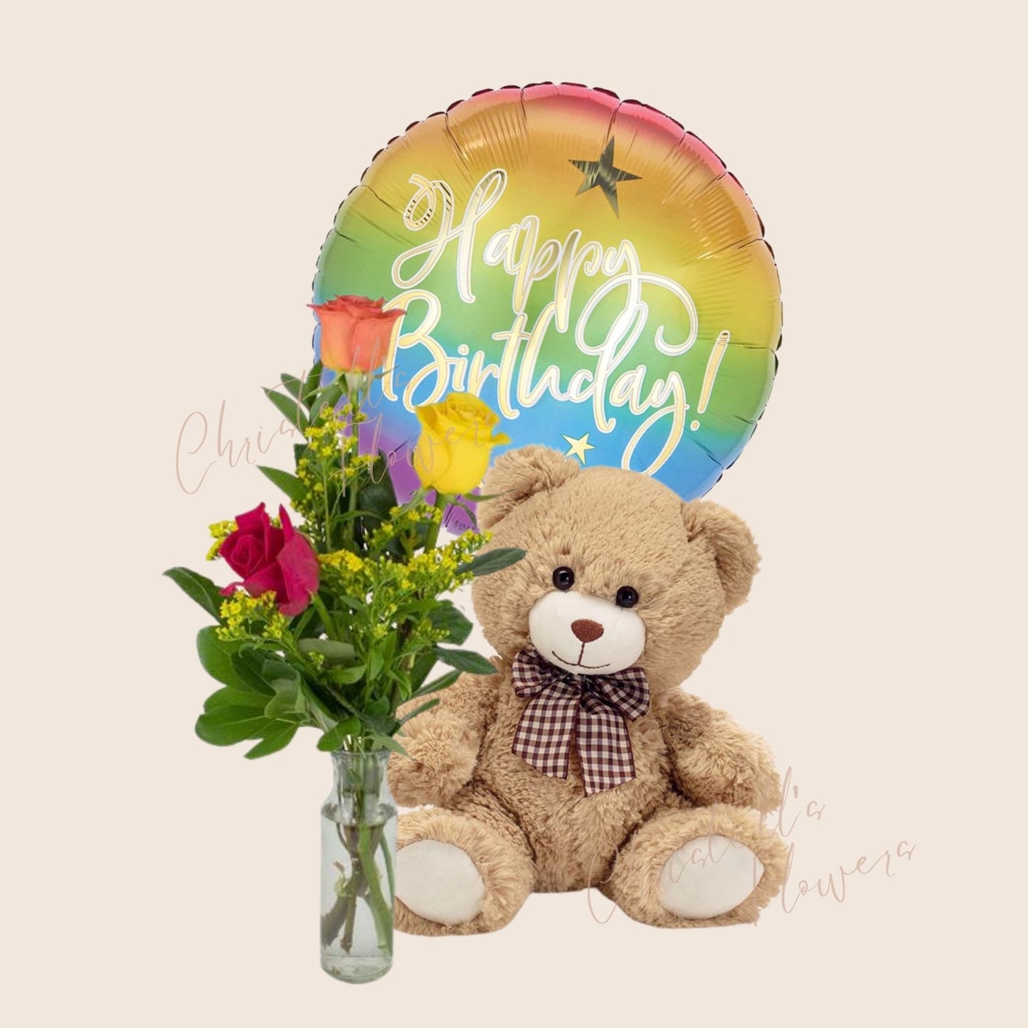 Birthday Rose Budvase Package