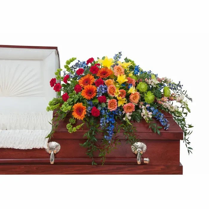 Treasured Celebrations Casket Spray – CHRISTELL'S FLOWERS, Killeen TX