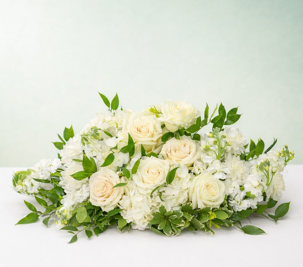 Pure & Pretty Centerpiece – CHRISTELL'S FLOWERS, Killeen TX