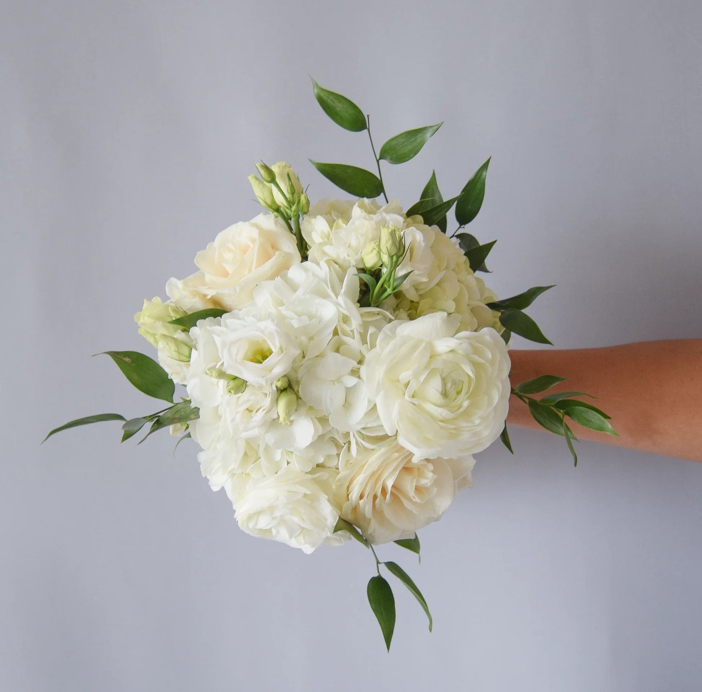 Designer Choice Petite Handtied Bouquet, White/Ivory – CHRISTELL'S FLOWERS, Killeen TX