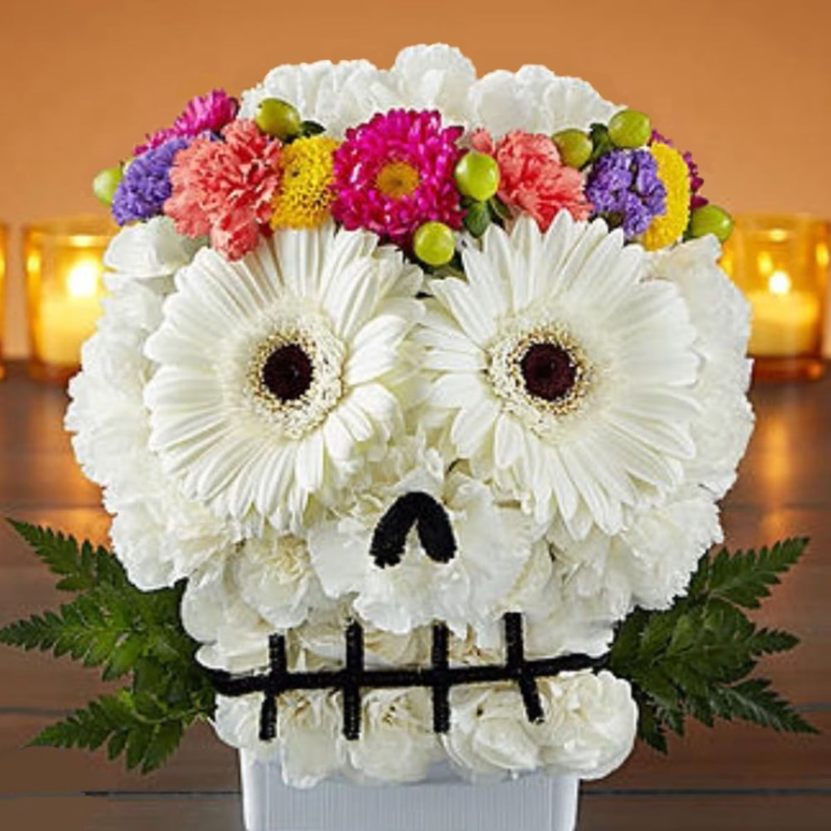 Festive Sugar Skull – CHRISTELL'S FLOWERS, Killeen TX