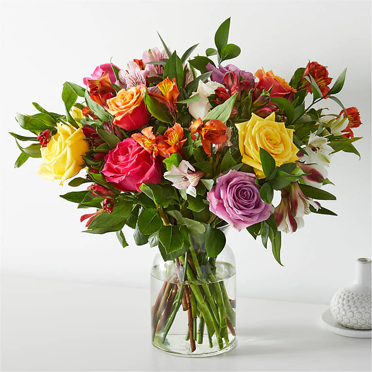 Happy Day Roses & Peruvian Lilies