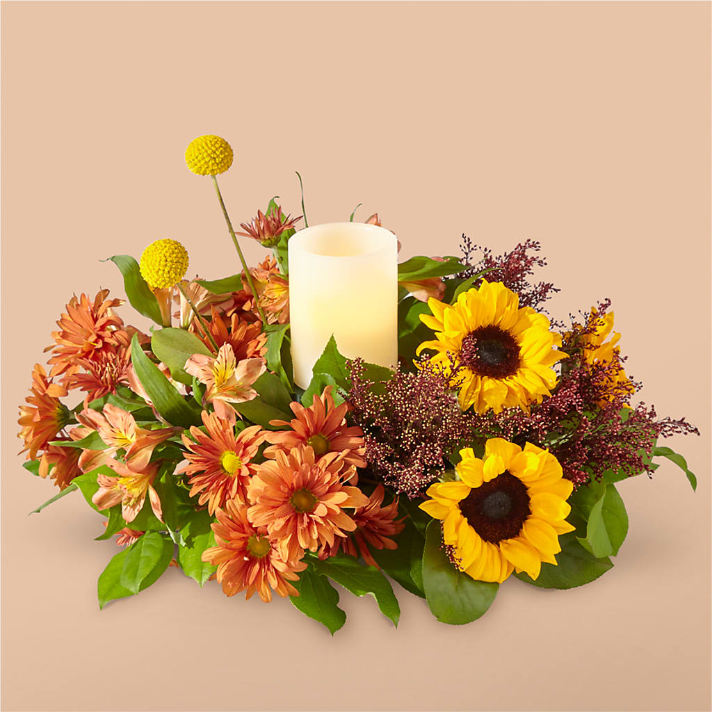 Honey Spark Centerpiece – CHRISTELL'S FLOWERS, Killeen TX