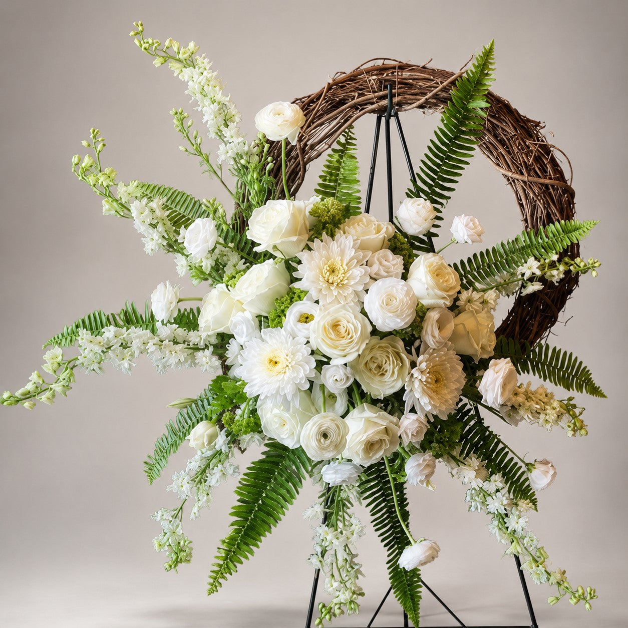 Luminous Standing Grapevine Wreath – CHRISTELL'S FLOWERS, Killeen TX