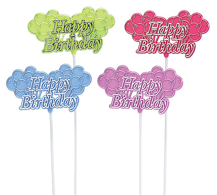 Birthday Pick (3.5"w x 11"h) – CHRISTELL'S FLOWERS, Killeen TX