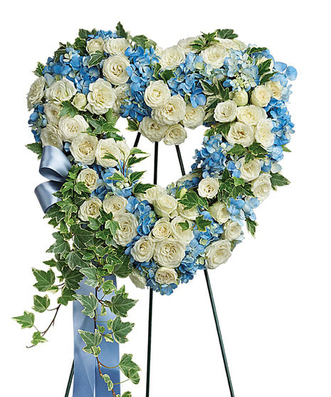 Peaceful Passing Heart Easel