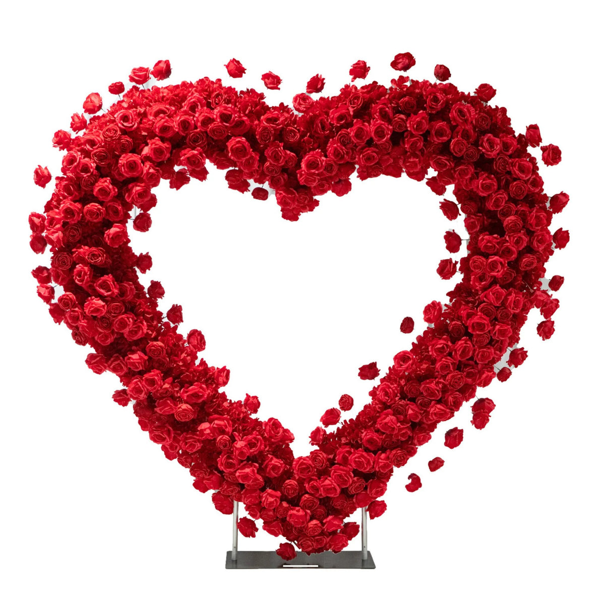 Rental: 7' Red Rose Heart Arch – CHRISTELL'S FLOWERS, Killeen TX