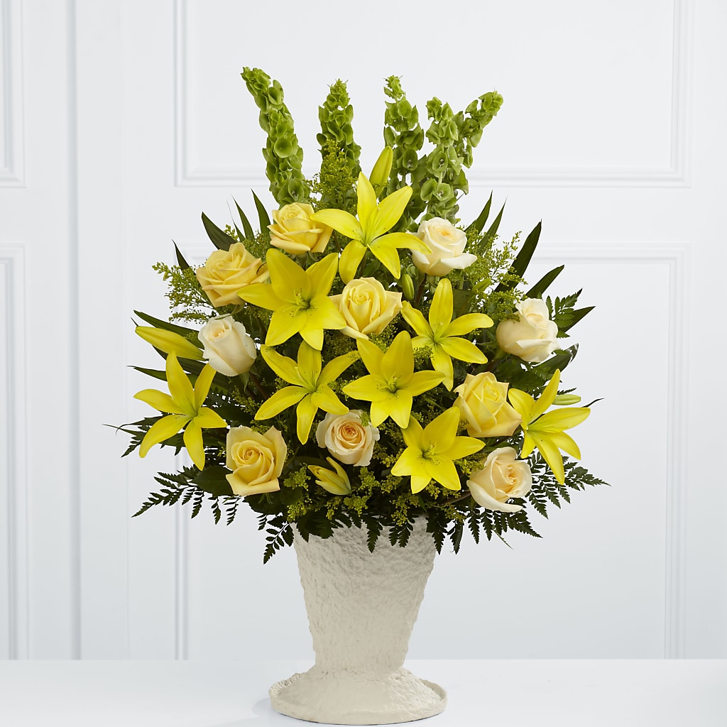 Golden Memories Arrangement – CHRISTELL'S FLOWERS, Killeen TX