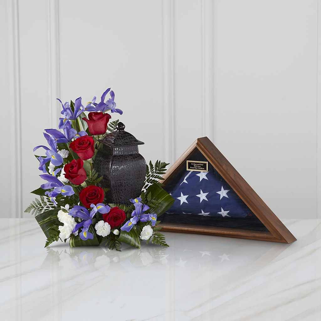 Patriotic Tribute Arrangement – CHRISTELL'S FLOWERS, Killeen TX