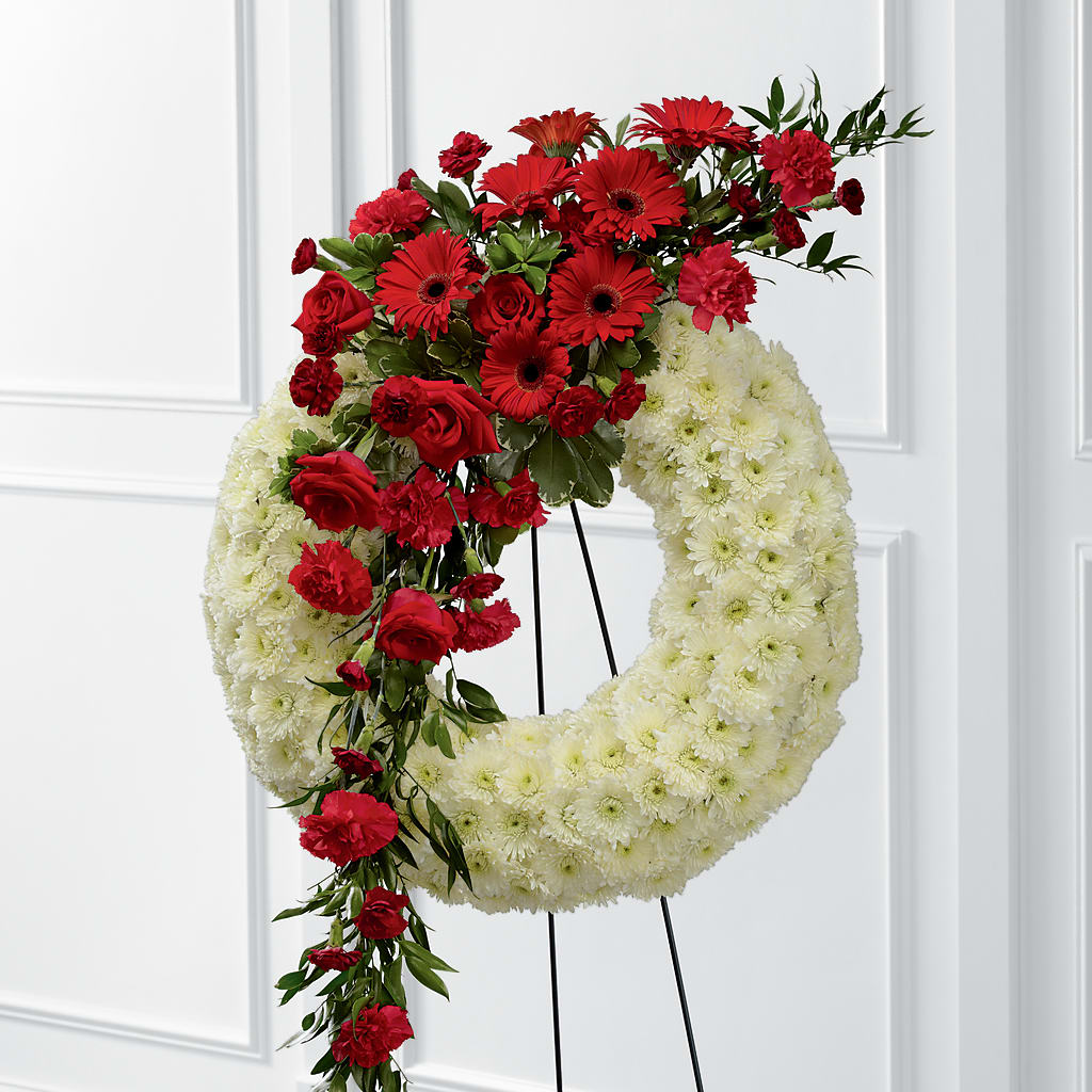 Graceful Tribute Wreath – CHRISTELL'S FLOWERS, Killeen TX