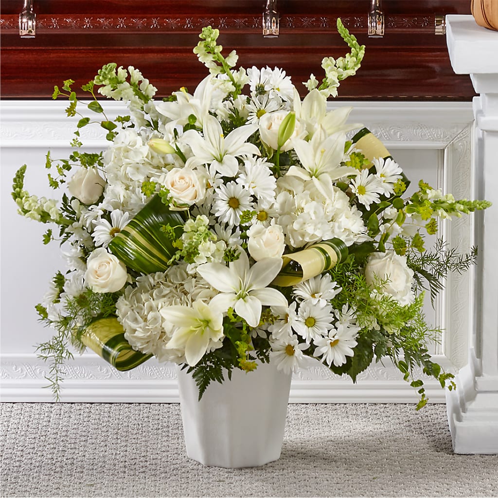 Thoughts of Tranquility Floor Basket – CHRISTELL'S FLOWERS, Killeen TX