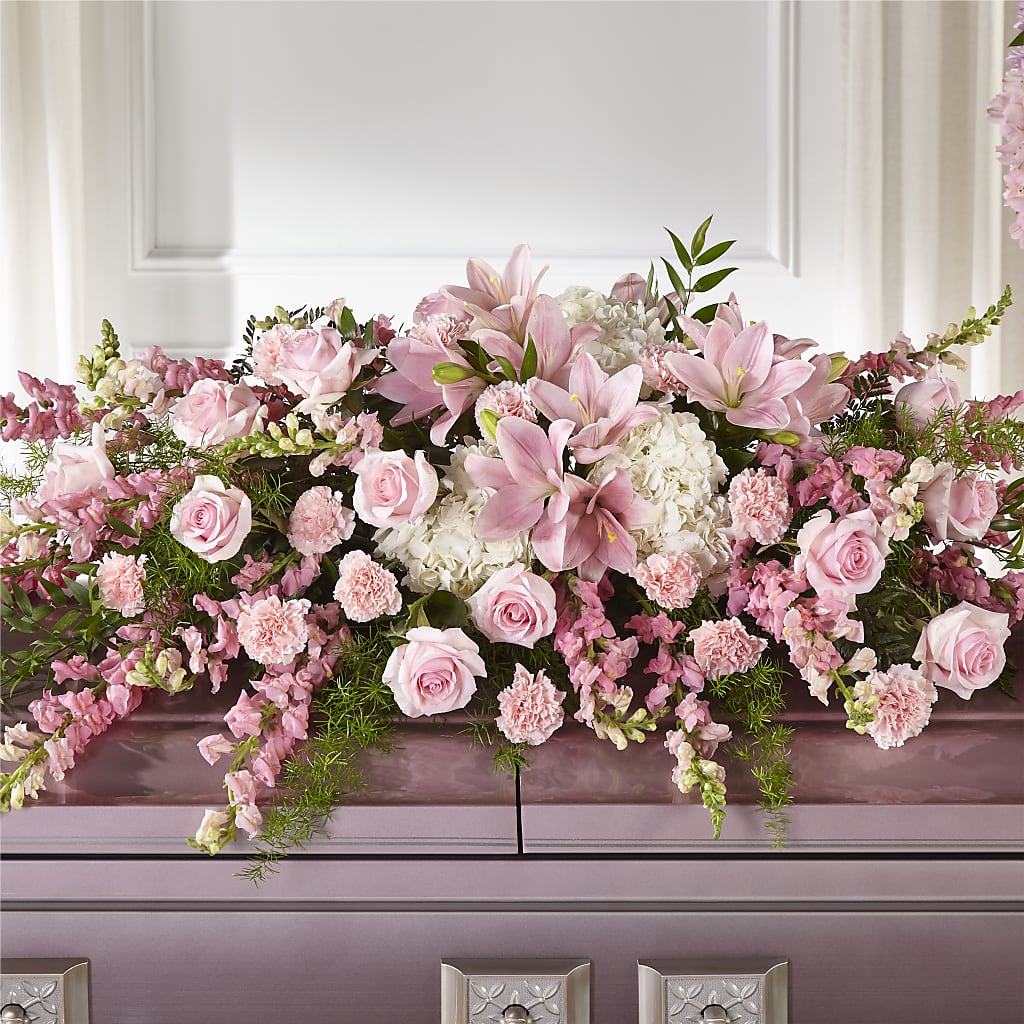 Life & Remembrance Casket Spray – CHRISTELL'S FLOWERS, Killeen TX