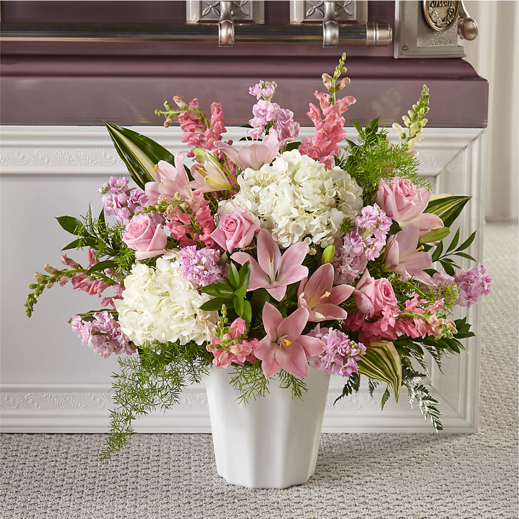 Simply Serene Floor Basket – CHRISTELL'S FLOWERS, Killeen TX