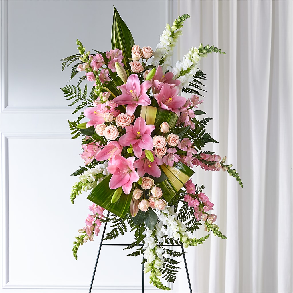 Elegant Embrace Standing Spray – CHRISTELL'S FLOWERS, Killeen TX