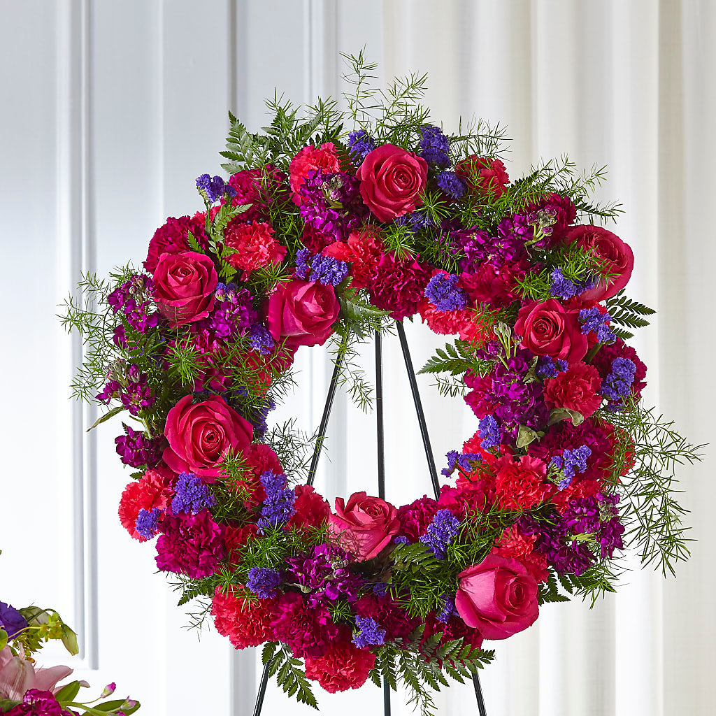 Calming Colors Wreath – CHRISTELL'S FLOWERS, Killeen TX