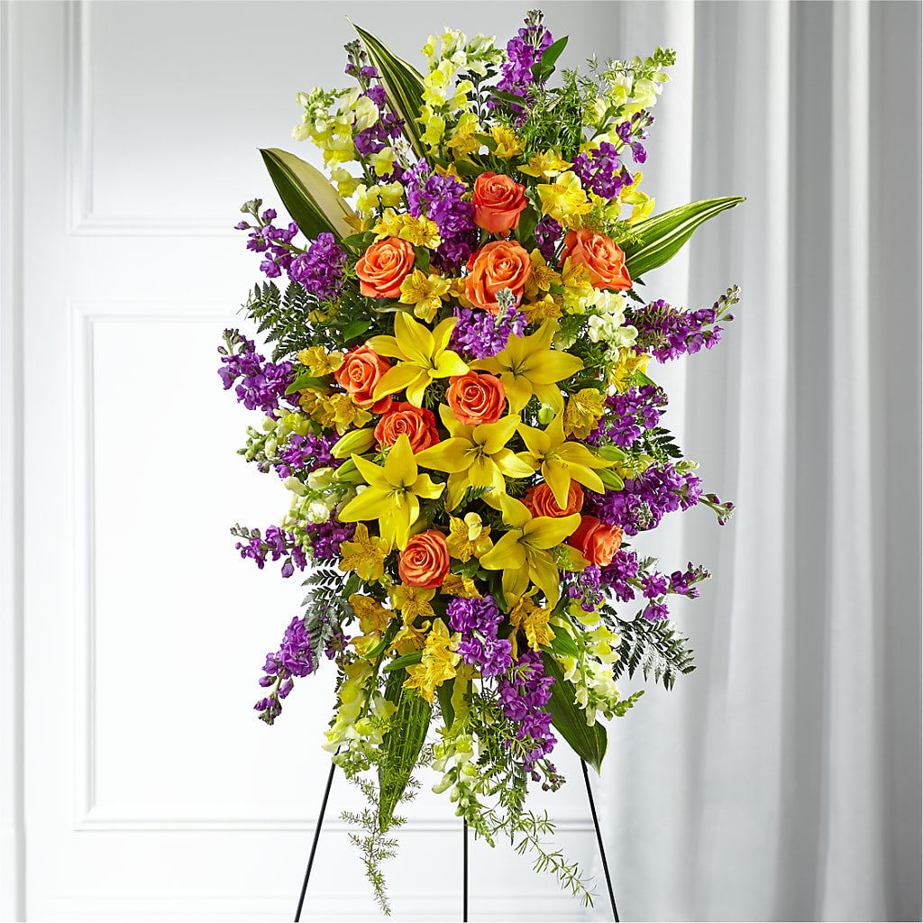 Thoughtful Prayers Standing Spray – CHRISTELL'S FLOWERS, Killeen TX