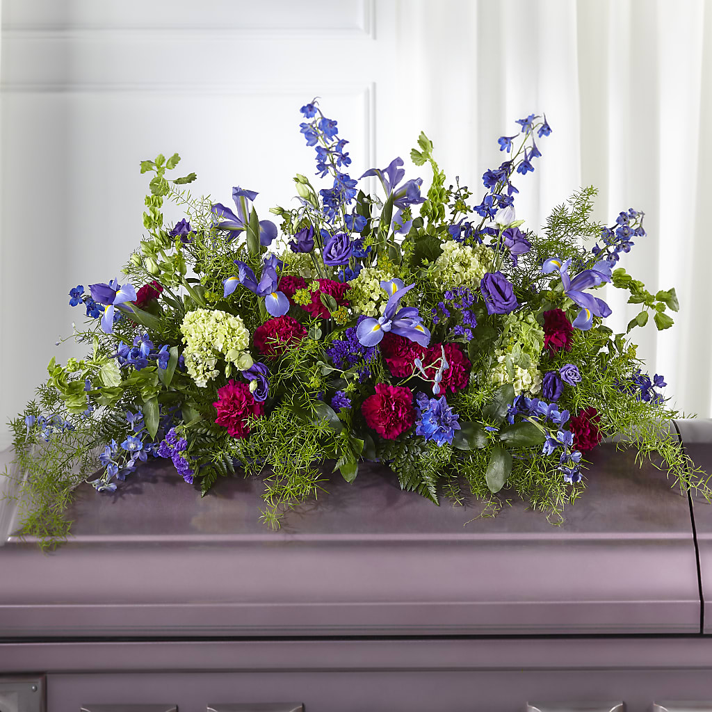 Always Treasured Casket Spray – CHRISTELL'S FLOWERS, Killeen TX