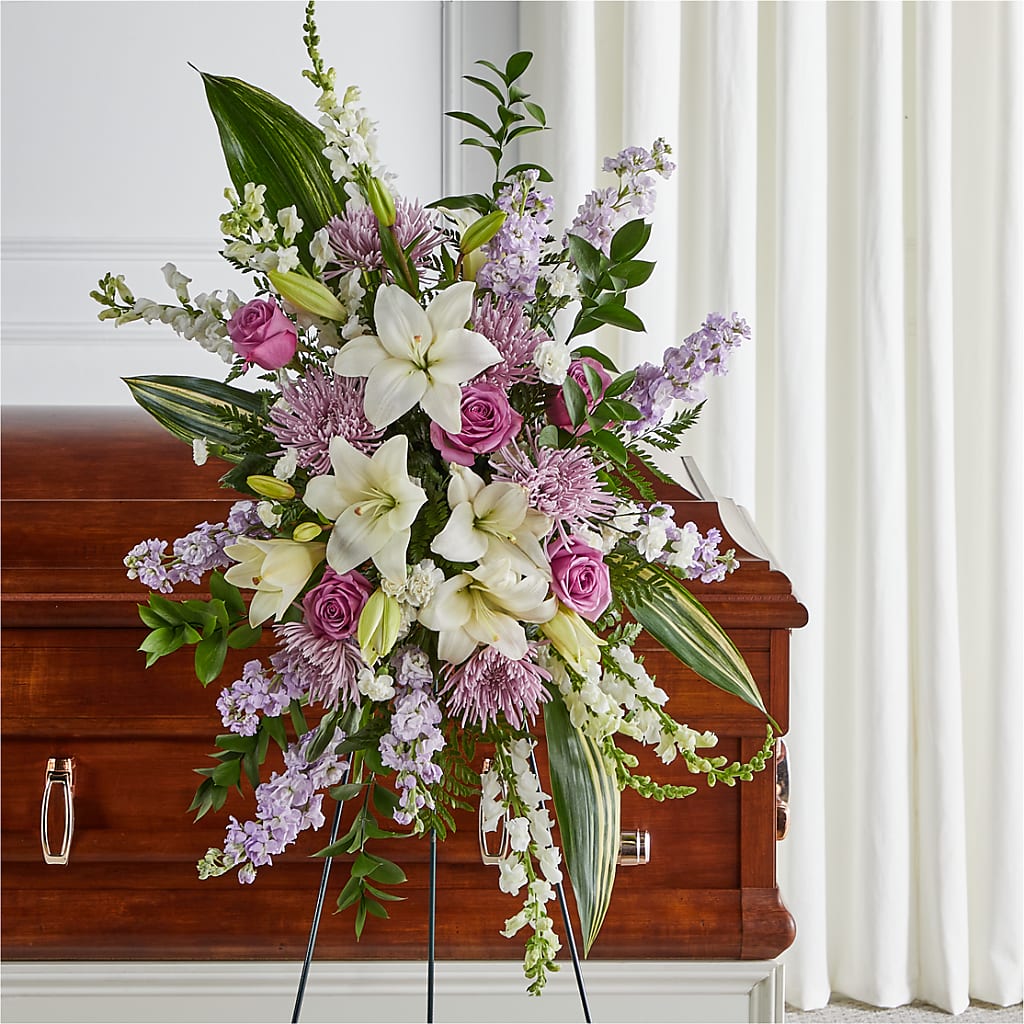 Grateful Hearts Standing Spray – CHRISTELL'S FLOWERS, Killeen TX