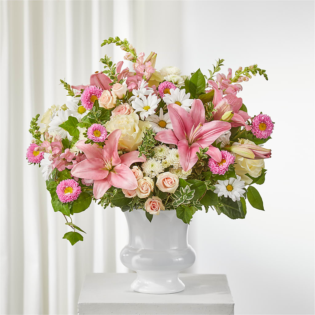 Empathetic Blooms Urn Arrangement – CHRISTELL'S FLOWERS, Killeen TX