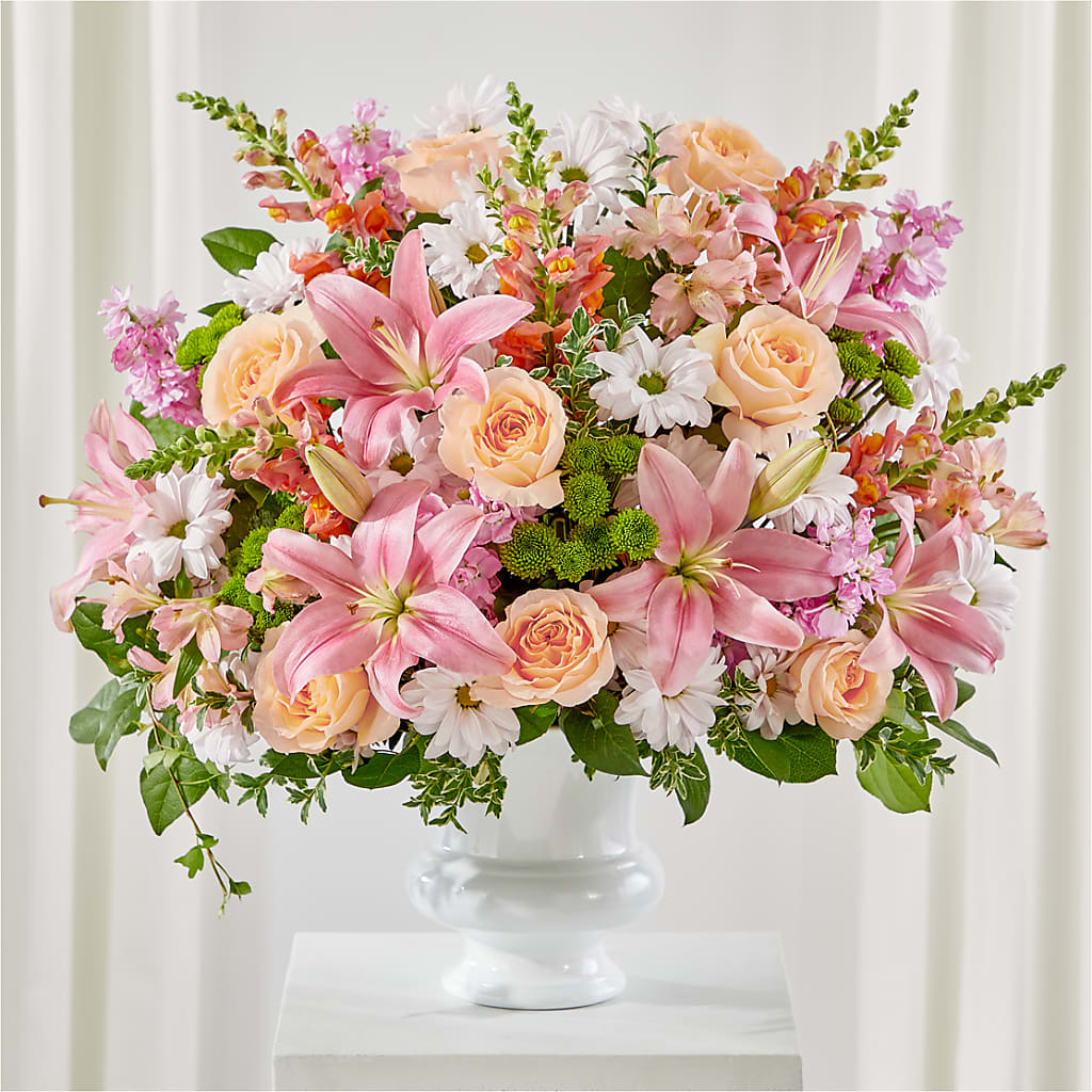 Heartfelt Gesture Urn Arrangement – CHRISTELL'S FLOWERS, Killeen TX