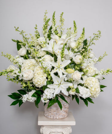 Serene Sympathy Basket – CHRISTELL'S FLOWERS, Killeen TX