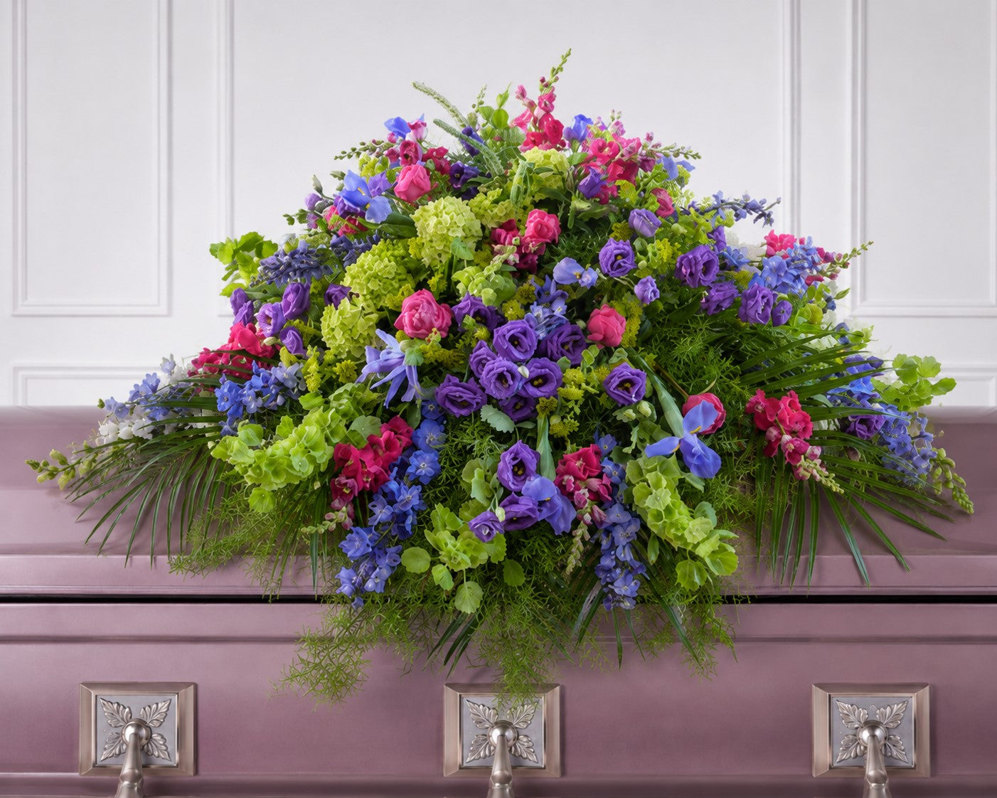 Vibrant Memories Casket Spray – CHRISTELL'S FLOWERS, Killeen TX