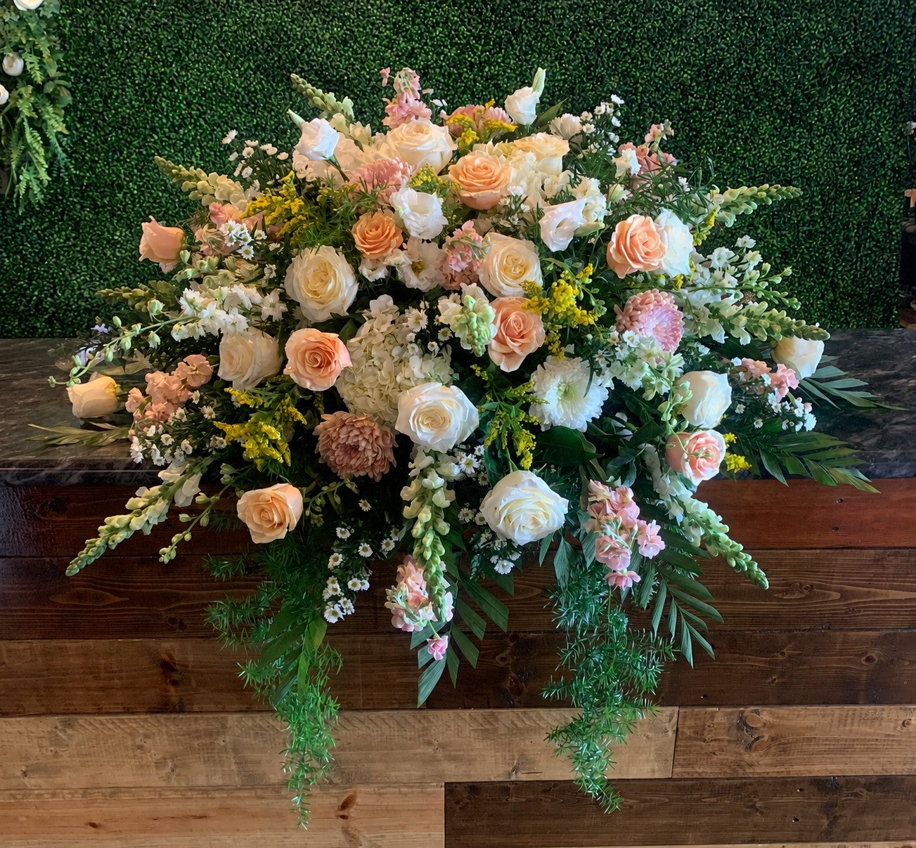 Ethereal Garden Casket Spray