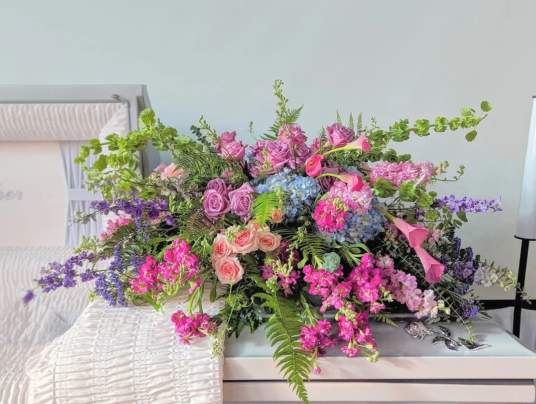 Garden Chic Casket Spray – CHRISTELL'S FLOWERS, Killeen TX