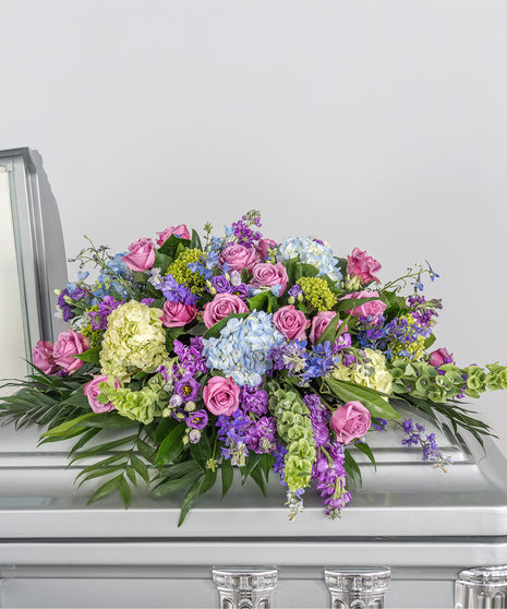 Soft Serenade Casket Spray – CHRISTELL'S FLOWERS, Killeen TX