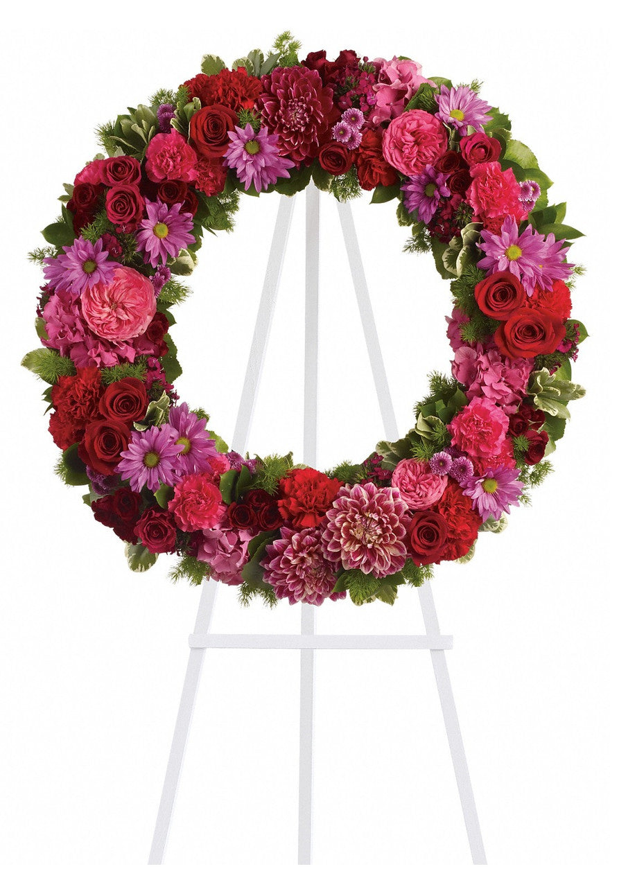 Infinite Love Standing Wreath – CHRISTELL'S FLOWERS, Killeen TX