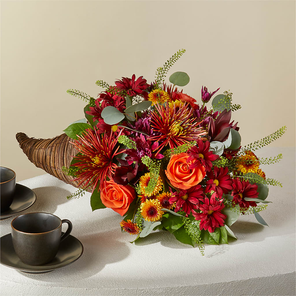 Autumn Herald Cornucopia – CHRISTELL'S FLOWERS, Killeen TX