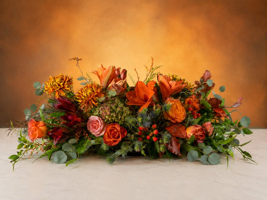 Autumn Serenade Centerpiece – CHRISTELL'S FLOWERS, Killeen TX