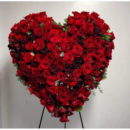 Standing Red Rose Bleeding Heart