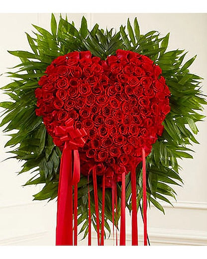 Standing Red Rose Bleeding Heart