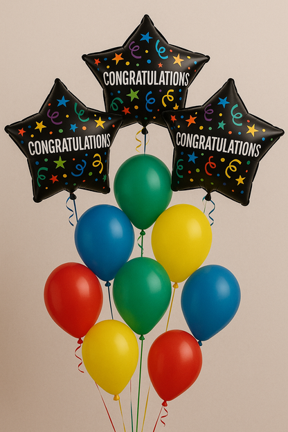 Congratulations Balloon Bouquet – CHRISTELL'S FLOWERS, Killeen TX