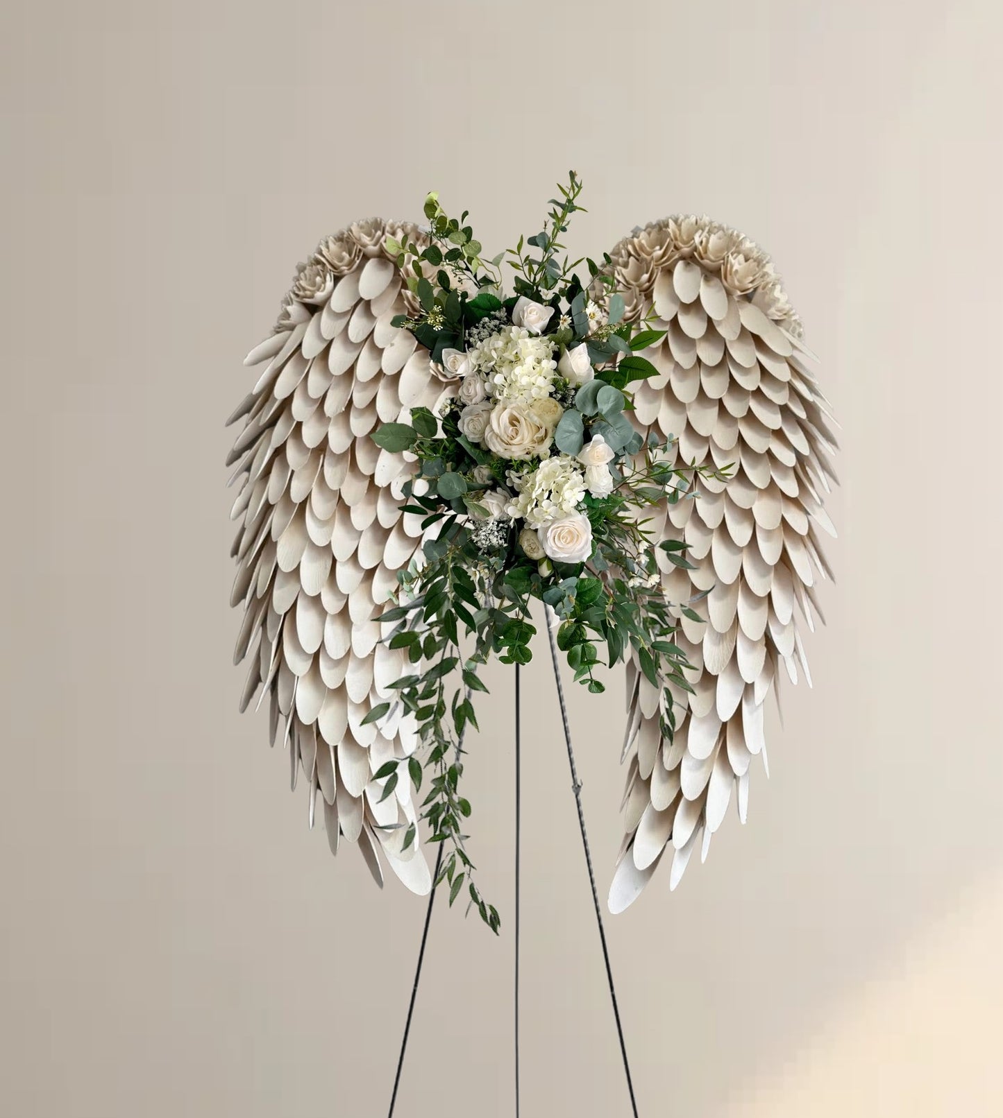 Angel's Embrace Woodchip Wreath