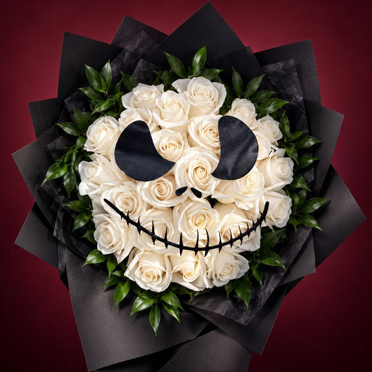 Skellington Rose Wrap – CHRISTELL'S FLOWERS, Killeen TX