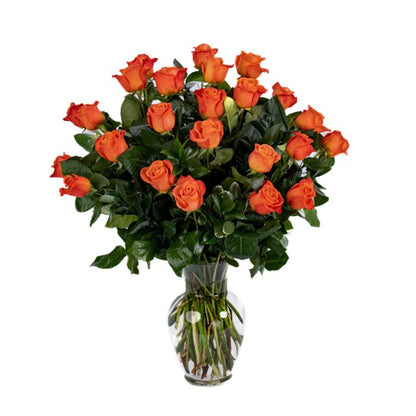 Lush Orange Rose Bouquet