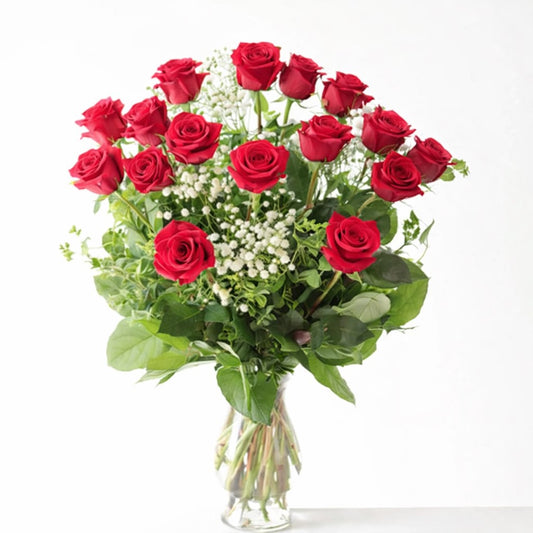 !Spring Savings! Classic Red Roses, 18 for the price of 12