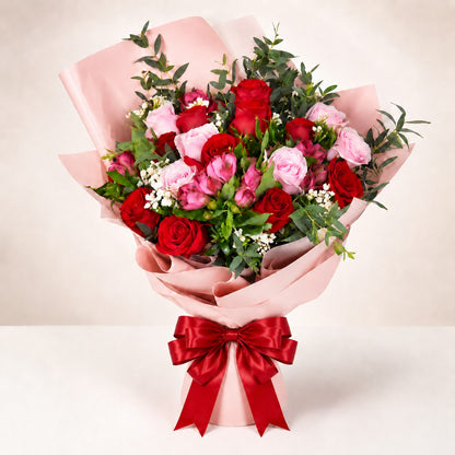 Amoureux Wrapped Bouquet – CHRISTELL'S FLOWERS, Killeen TX