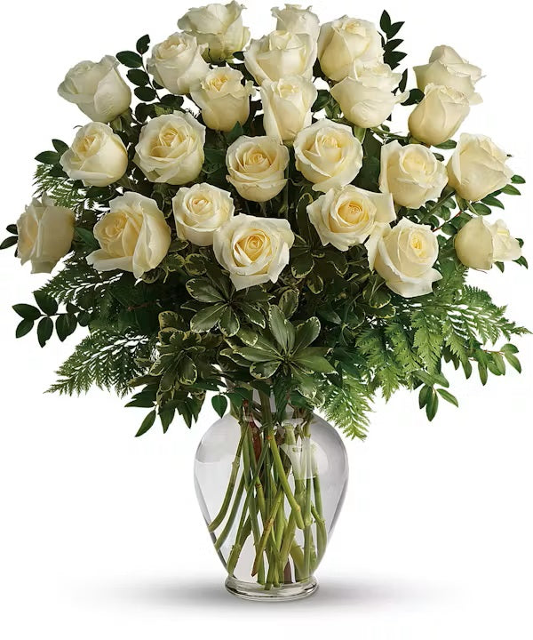 Classic White Roses