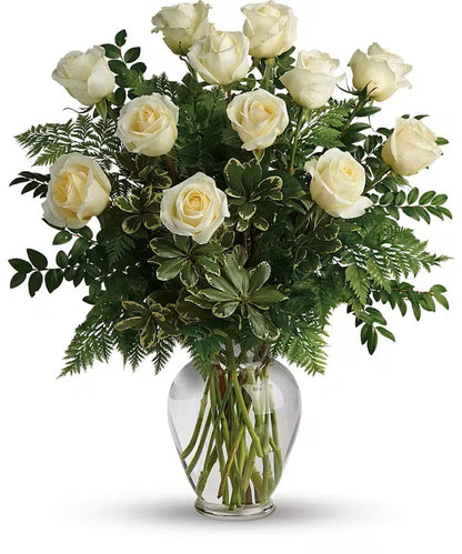 Classic White Roses