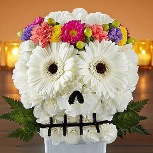 Festive Sugar Skull – CHRISTELL'S FLOWERS, Killeen TX