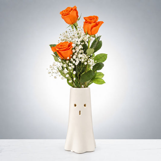 Triple Rose Boo-quet – CHRISTELL'S FLOWERS, Killeen TX