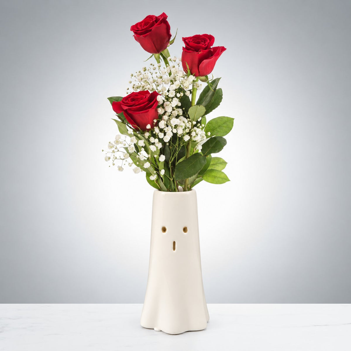 Triple Rose Boo-quet – CHRISTELL'S FLOWERS, Killeen TX