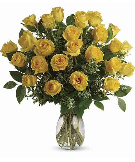 Lush Yellow Rose Bouquet