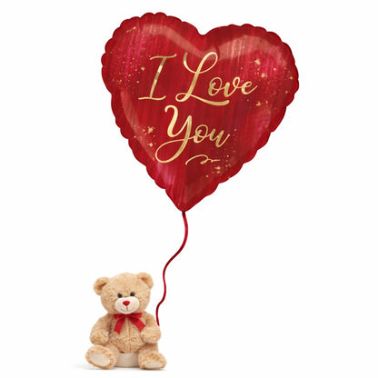 Oversize Romance Balloon & Bear